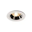 LED Deckeneinbauleuchte NUMINOS DL S, 2700K, IP20, 20°, 690lm, UGR 16, Weiß / Chrom