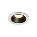 LED Ceiling recessed luminaire NUMINOS DL S, 3000K, IP20, 40°, 690lm, UGR 18, white/black