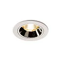 LED Ceiling recessed luminaire NUMINOS DL S, 3000K, IP20, 40°, 700lm, UGR 16, white/chrome