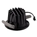 SLV LED Deckeneinbauleuchte NUMINOS DL M, 2700K, IP20, 20°, 1460lm, UGR 19, Schwarz / Schwarz