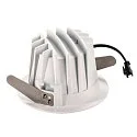 SLV LED Deckeneinbauleuchte NUMINOS DL M, 2700K, IP20, 20°, 1460lm, UGR 19, Weiß / Schwarz