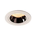 LED Ceiling recessed luminaire NUMINOS DL M, 2700K, IP20, 55°, 1550lm, UGR 18, white/chrome