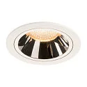 LED Ceiling recessed luminaire NUMINOS DL L, 2700K, IP20, 55°, 2150lm, UGR 19, white/chrome