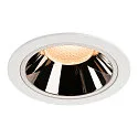 LED Ceiling recessed luminaire NUMINOS DL XL, 2700K, IP20, 20°, 3400lm, UGR 17, white/chrome