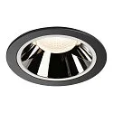 LED Deckeneinbauleuchte NUMINOS DL XL, 4000K, IP20, 40°, 3750lm, UGR 18, Schwarz / Chrom