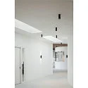 SLV LED Ceiling luminaire NUMINOS CL PHASE L, 3000K, 36°, 2340lm, black/black