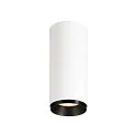 LED Ceiling luminaire NUMINOS CL DALI S, 3000K, 24°, 1010lm, white/black