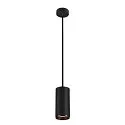 LED Pendant luminaire NUMINOS PD DALI L, 3000K, 60°, 2400lm, black/black