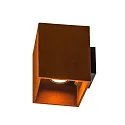 SLV LED Außenwandleuchte RUSTY® UP/DOWN, IP65 IK02, CCT Switch 3000/4000K, FeCSi-Stahl gerostet, Eckig