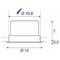 SLV LED Deckeneinbauleuchte OCULUS DL MOVE, DIM-TO-WARM 2000-3000K, 36-780lm, IP20, Weiß