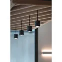 SLV LED Pendelleuchte OCULUS PD, single, DIM-TO-WARM 2000-3000K, 36-780lm, schwarz