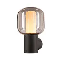 SLV LED Outdoor luminaire OVALISK WL LED Wall luminaire, CCT switch, 3000/4000K, 560/600lm, IP65, anthracite
