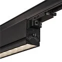 SLV LED 3-Phasen Strahler SIGHT MOVE DALI, IP20, 45cm, mit Raster, CRi >90, schwenkbar, DALI dimmbar, 26W 4000K 3100lm 75°, schwarz