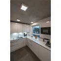 SLV LED Wall / Ceiling luminaire SENSER 24 CW, square, 15W, 1200lm, IP20, white, 4000K