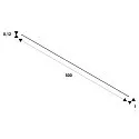 SLV LED Strip GRAZIA PRO FLEXSTRIP, IP20, 126 LED/m, 24V DC, 73W, CRi >90, 500cm / 1cm, dimmbar, 3000K 1300lm/m 120°