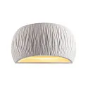 SLV Wall luminaire PLASTRA WL CURVED CUTRAIN, G9, QT-DE12, IP20, white