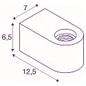 Wandleuchte FITU CUBE WL, E27, IP20, schwarz