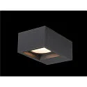 SLV LED Außenwandleuchte ESKINA FRAME WL SINGLE CCT, IP65 IK06, 15W 3000/4000K 95°, verstellbar, anthrazit