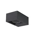 SLV LED Außenwandleuchte ESKINA FRAME WL SINGLE CCT, IP65 IK06, 15W 3000/4000K 95°, verstellbar, anthrazit