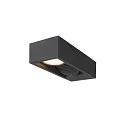 SLV LED Außenwandleuchte ESKINA FRAME WL DOUBLE CCT, IP65 IK06, 27W 3000/4000K 95°/95°, verstellbar, anthrazit, lange Variante