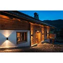 SLV LED Außenwandleuchte ESKINA FRAME WL DOUBLE CCT, IP65 IK06, 27W 3000/4000K 95°/95°, verstellbar, anthrazit, lange Variante