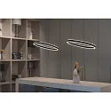 SLV LED Pendelleuchte ONE 60 PD DALI UP/DOWN, CCT switch, 3000/4000K, 400/410lm, schwarz