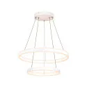 SLV LED Pendelleuchte ONE DOUBLE PHASE, Up/Down, Ø 60cm, 35W 2700/3000K (CCT) 1270lm 130°, CRi >90, weiß