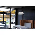 SLV LED Pendelleuchte ONE DOUBLE PHASE, Up/Down, Ø 60cm, 35W 2700/3000K (CCT) 1270lm 130°, CRi >90, weiß