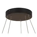 SLV LED Pendelleuchte ONE DOUBLE PD DALI UP/DOWN, CCT switch, 3000/4000K, 1050/1060lm, schwarz