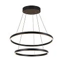 SLV LED Pendelleuchte ONE DOUBLE PD DALI UP/DOWN, CCT switch, 3000/4000K, 1050/1060lm, schwarz