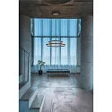 SLV LED Pendelleuchte ONE DOUBLE PD DALI UP/DOWN, CCT switch, 3000/4000K, 1050/1060lm, schwarz