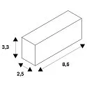 SLV Zubehör für LED Strip GRAZIA 60 Endkappen, IP20, für Einbauprofil, schwarz