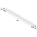 Zubehör für LED Strip GRAZIA 20 Einbauprofil, IP20, 1,5m, aluminium