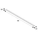 SLV Zubehör für LED Strip GRAZIA 20 Abdeckung, IP20, 1,5m, flach, gefrostet, Kunststoff PMMA