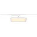 SLV 1-Phasen LED Flächen-Strahler PANEL TRACK, Eckig, 15x30cm, 230V / 450mA, 18W 3000K 1800lm, CRi >90, Weiß
