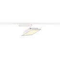 SLV 1-Phasen LED Flächen-Strahler PANEL TRACK, Eckig, 15x30cm, 230V / 450mA, 18W 3000K 1800lm, CRi >90, Weiß