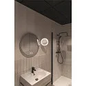 SLV LED Wall luminaire MAGANDA WL Make-up mirror, CCT switch, 2700/3000/4000K, IP44, chrome
