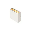 SLV Outdoor LED Wandleuchte BIG QUAD UP/DOWN WL, IP54, 8.2W 3000K 2x320lm 2x30°, Aluminium / Glas, schaltbar, weiß