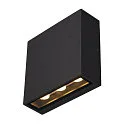 Outdoor LED Wandleuchte BIG QUAD UP/DOWN WL, IP54, 8.2W 3000K 2x320lm 2x30°, Aluminium / Glas, schaltbar, anthrazit