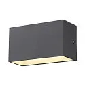 SLV LED Außenwandleuchte SITRA M WL UP/DOWN, IP65 IK05, 20cm, 14W 3000/4000K (CCT Switch) 1700lm 2x95°, anthrazit