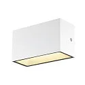 SLV LED Außenwandleuchte SITRA M WL UP/DOWN, IP65 IK05, 20cm, 14W 3000/4000K (CCT Switch) 1700lm 2x95°, weiß