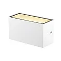 SLV LED Außenwandleuchte SITRA M WL UP/DOWN, IP65 IK05, 20cm, 14W 3000/4000K (CCT Switch) 1700lm 2x95°, weiß