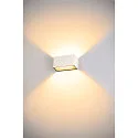 SLV LED Außenwandleuchte SITRA M WL UP/DOWN, IP65 IK05, 20cm, 14W 3000/4000K (CCT Switch) 1700lm 2x95°, weiß