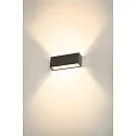 LED Außenwandleuchte SITRA L, UP/DOWN, IP65 IK03, 24W 3000/4000K (CCT Switch) 2800lm 2x105°, anthrazit