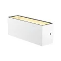 SLV LED Außenwandleuchte SITRA L, UP/DOWN, IP65 IK03, 24W 3000/4000K (CCT Switch) 2800lm 2x105°, weiß