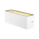 SLV LED Außenwandleuchte SITRA L, UP/DOWN, IP65 IK03, 24W 3000/4000K (CCT Switch) 2800lm 2x105°, weiß