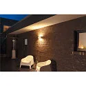 SLV LED Außenwandleuchte SITRA L, UP/DOWN, IP65 IK03, 24W 3000/4000K (CCT Switch) 2800lm 2x105°, weiß