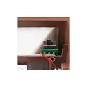 SLV LED Außenwandleuchte SITRA L, UP/DOWN, IP65 IK03, 24W 3000/4000K (CCT Switch) 2800lm 2x105°, rostfarben