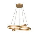 SLV LED Pendelleuchte ONE DOUBLE PHASE, Up/Down, Ø 60cm, 35W 2700/3000K (CCT) 1270lm 130°, CRi >90, messing