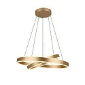 SLV LED Pendelleuchte ONE DOUBLE PHASE, Up/Down, Ø 60cm, 35W 2700/3000K (CCT) 1270lm 130°, CRi >90, messing